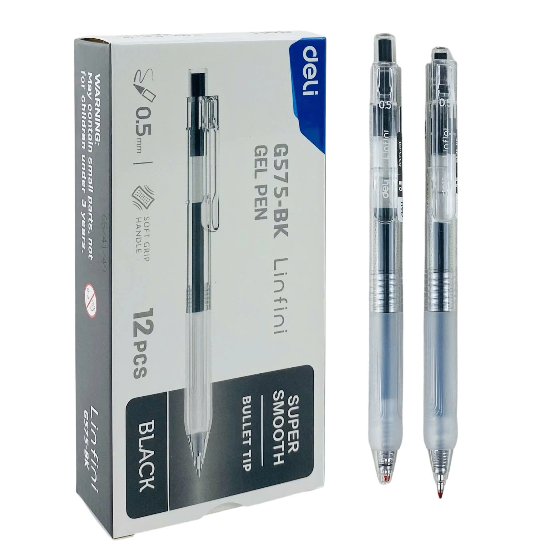 Bút gel DELI  G575 BK đen