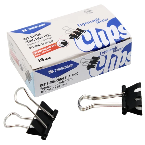 Kẹp đen 19mm TL - DCL008_Hộp(12)