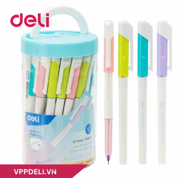 Bút bi DELI 0.7mm ARROW- Q03236