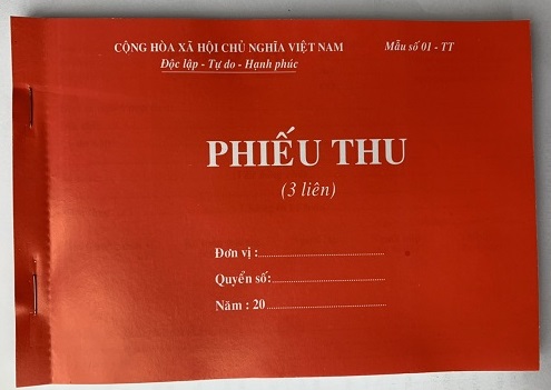 Phiếu thu chi 3 liên