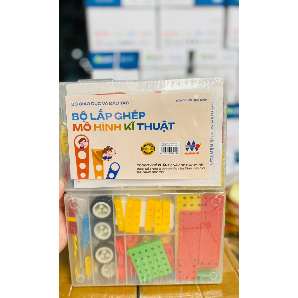 Bộ lắp ghép mô hình kỹ thuật Hoa Minh dùng cho lớp 4 và lớp 5 - Thông tư số 37/2021/TT-BGDĐT ngày 30/12/2021