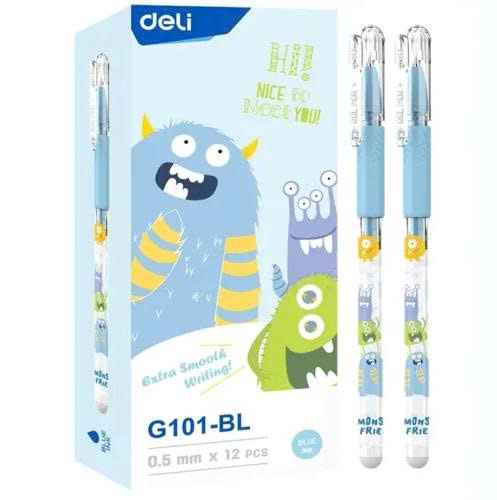 Bút gel DELI - G101-BL xanh_Hộp(12)