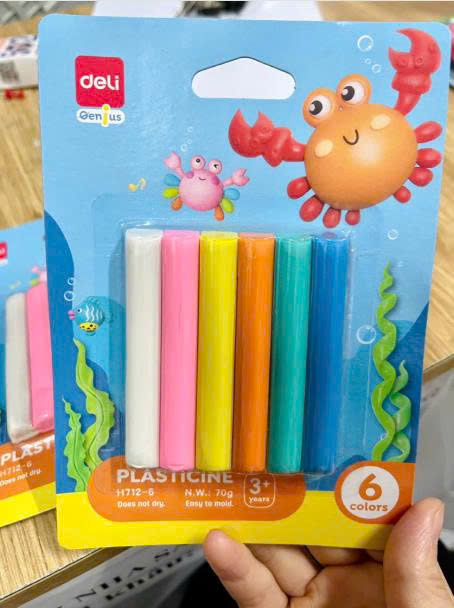 Đất nặn DELI 6 màu - DL.H712/6