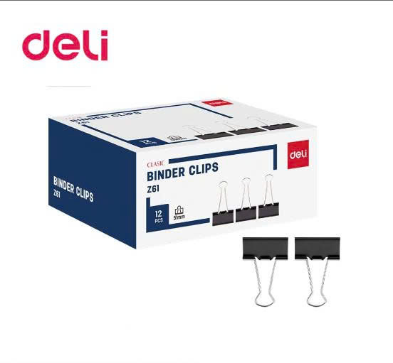 Kẹp đen Deli 51mm - EZ61_Hộp(...)
