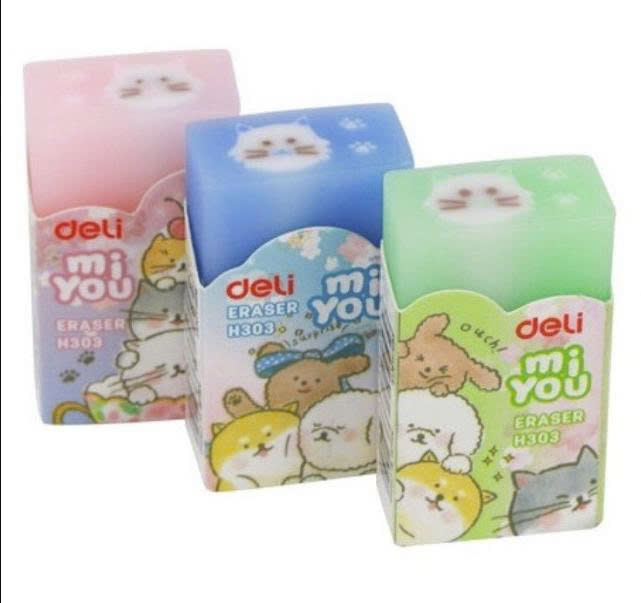 Tẩy thạch hình mèo DELI - H303_ Hộp45