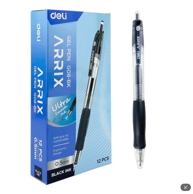 Bút gel FO - GELB08/ND đen_Hộp(12)