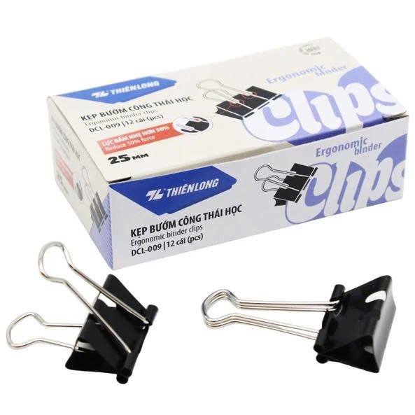 Kẹp đen 25mm TL - DCL009_Hộp(12)