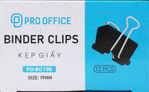 Kẹp đen 19mm PO - BC190