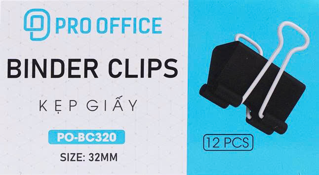 Kẹp đen 32mm PO - BC320