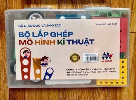 Bộ lắp ghép mô hình kỹ thuật Hoa Minh dùng cho lớp 4 và lớp 5 - Thông tư số 37/2021/TT-BGDĐT ngày 30/12/2021