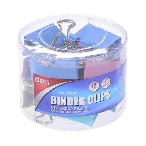Kẹp màu 51mm Deli 8551A