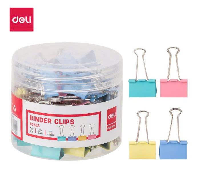 Kẹp màu 19mm Deli 8555A
