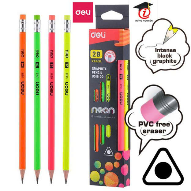 Bút chì gỗ Deli 2B EU 10902