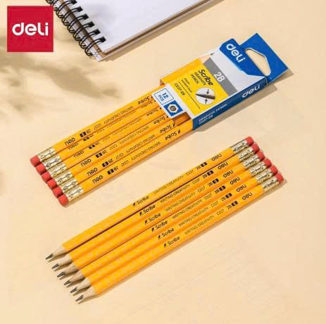 Bút Chì Deli C037 2B có tẩy
