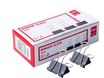 Kẹp đen Deli 32mm DL 38563