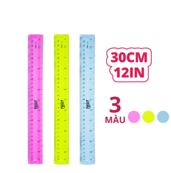 Thước kẻ Deli 30cm E 6209