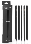 Bút chì gỗ Deli 2B NS722 màu đen