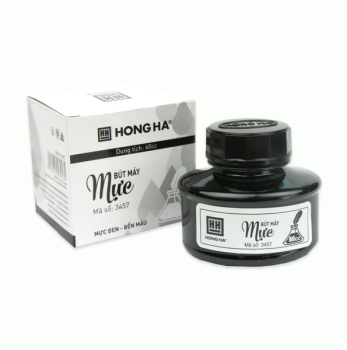Mực viết Hồng Hà 60ml 3457 màu đen
