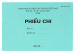 Phiếu chi loại 1 liên