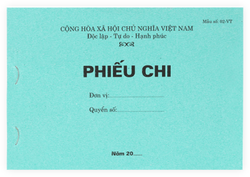 Phiếu chi loại 1 liên