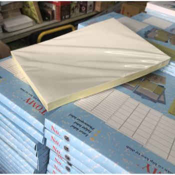 Giấy dán Decal Đế vàng A4