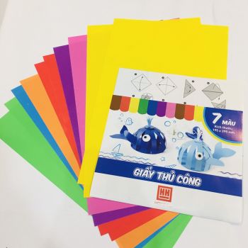 Giấy thủ công Hồng Hà 7 màu 3485
