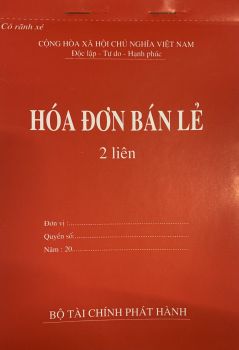 Hóa đơn bán lẻ A4 2 liên