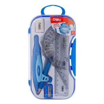 Bộ eke nhựa chì gỗ Deli EG30204