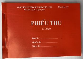 Phiếu thu chi 3 liên