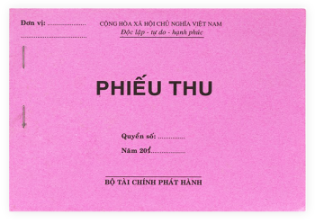 Phiếu thu loại 1 liên