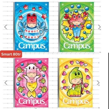 Vở Kẻ Ngang Campus 12 cung Smart 80tr -NB/BSM280