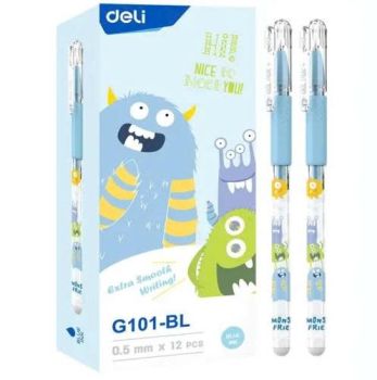 Bút gel DELI - G101-BL xanh_Hộp(12)