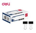 Kẹp đen Deli 19mm - EZ65_Hộp(300)