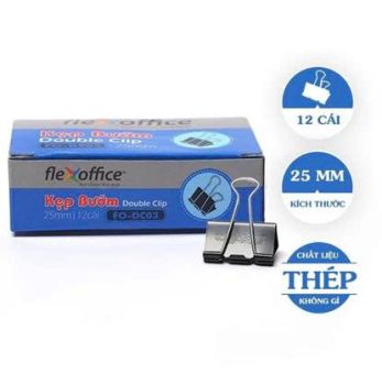 Kẹp đen Flexoffice 25mm FO-DC03