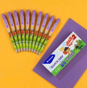 Bộ bút Gel TL - GEL040 LUCK tím