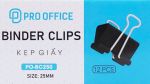 Kẹp đen 25mm PO - BC250